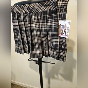 JOE BENBASSET NWT CLUELESS MOVIE 90'S STYLE FOLD OVER PLEATED MINI SKIRT